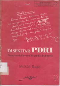 Image of DI SEKITAR PDRI (Pemerintah Darurat Republik Indonesia)
